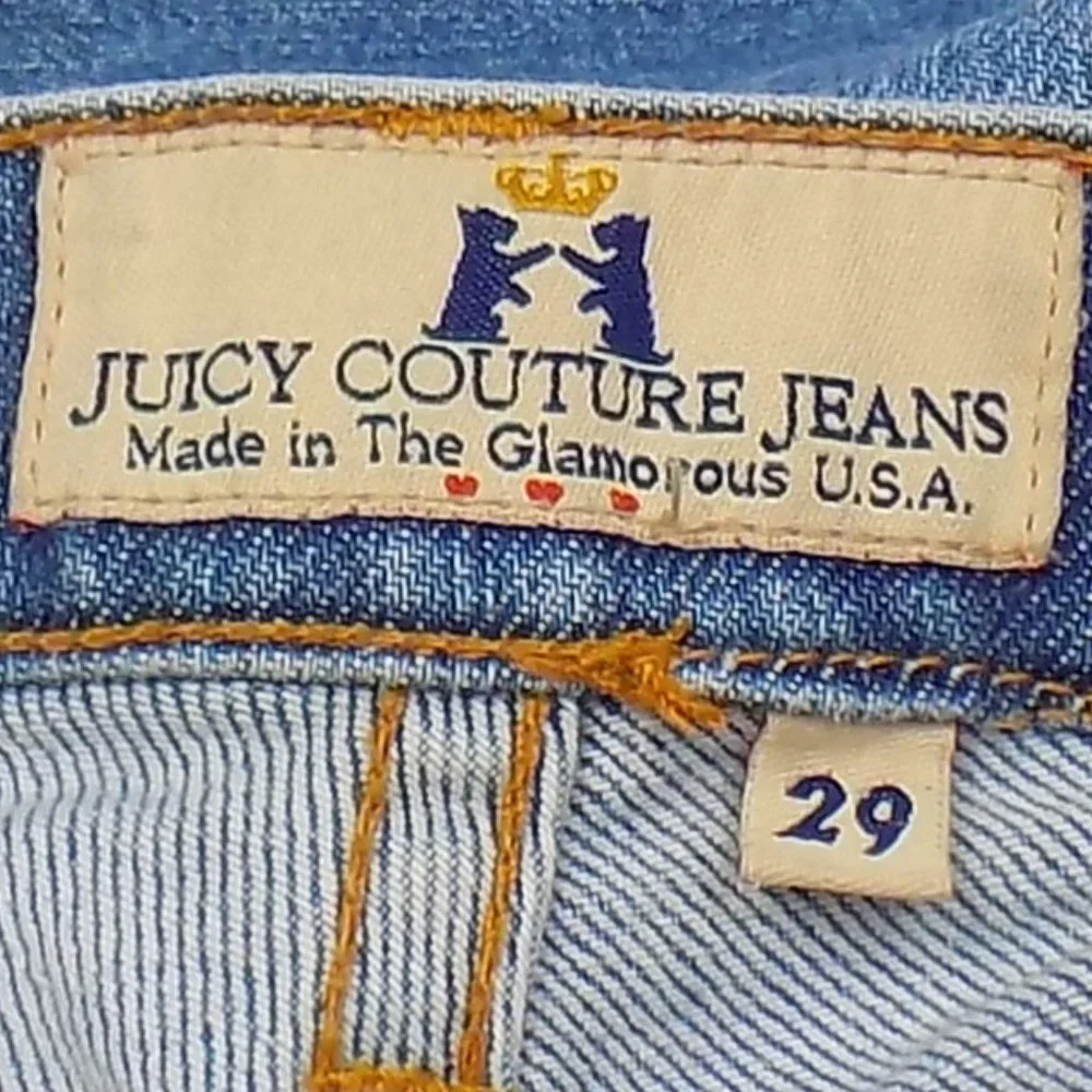 Vintage Juicy Couture Denim Capri Jeans Size 29 - Picture 9 of 13